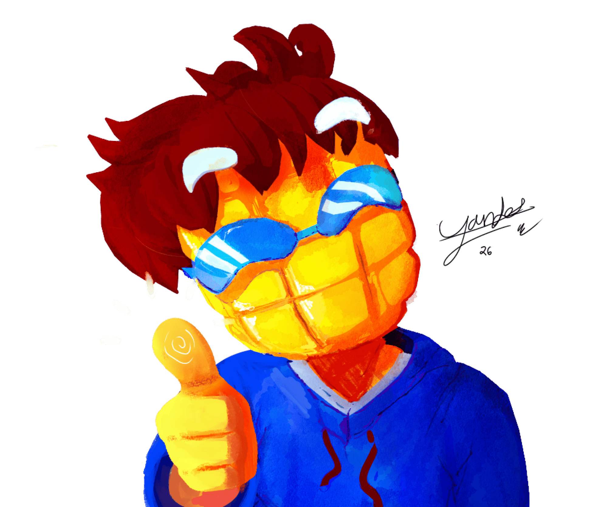 Mascota 3D - Pájaro colorido